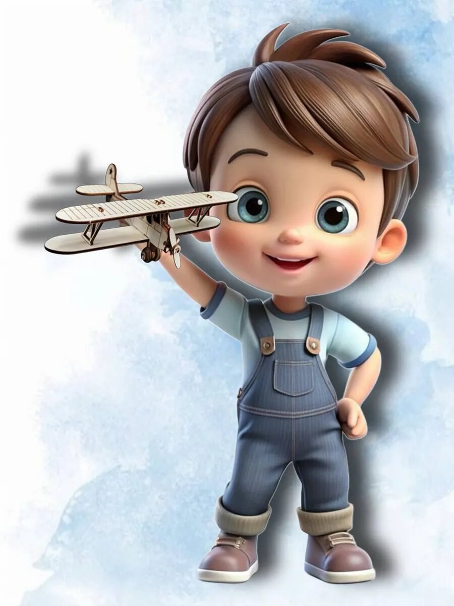 Конструктор для мальчиков самолет деревянный ПО-2 — фото 1