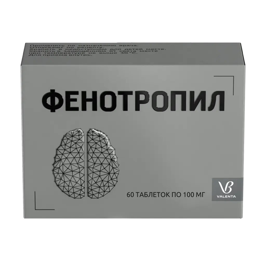 Фенотропил таблетки 100 мг 60 шт