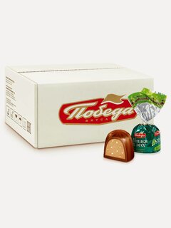 Изображение товара Конфеты Победа вкуса шоколадные "Мишки в лесу" с вафельной крошкой без добавления сахара, 2000г