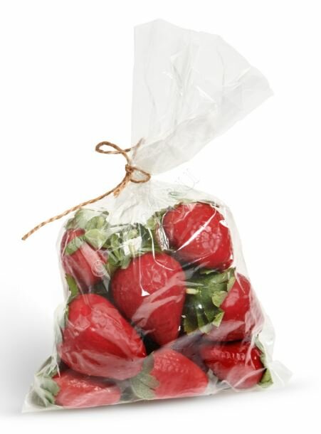 30.0610056 Ягоды Клубники в коробке (12 шт.) 3 размера 6/96