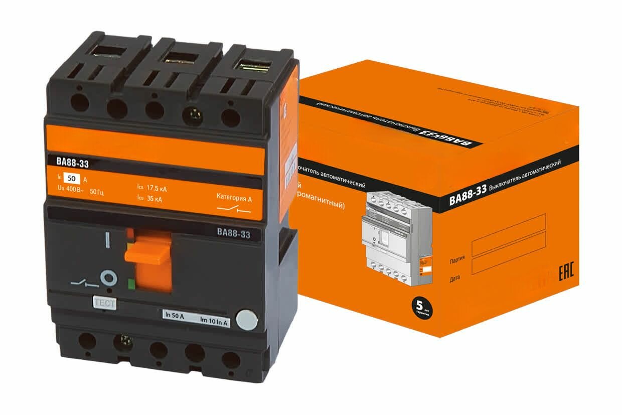 Автоматический выключатель ВА88-33 3Р 50А 35кА