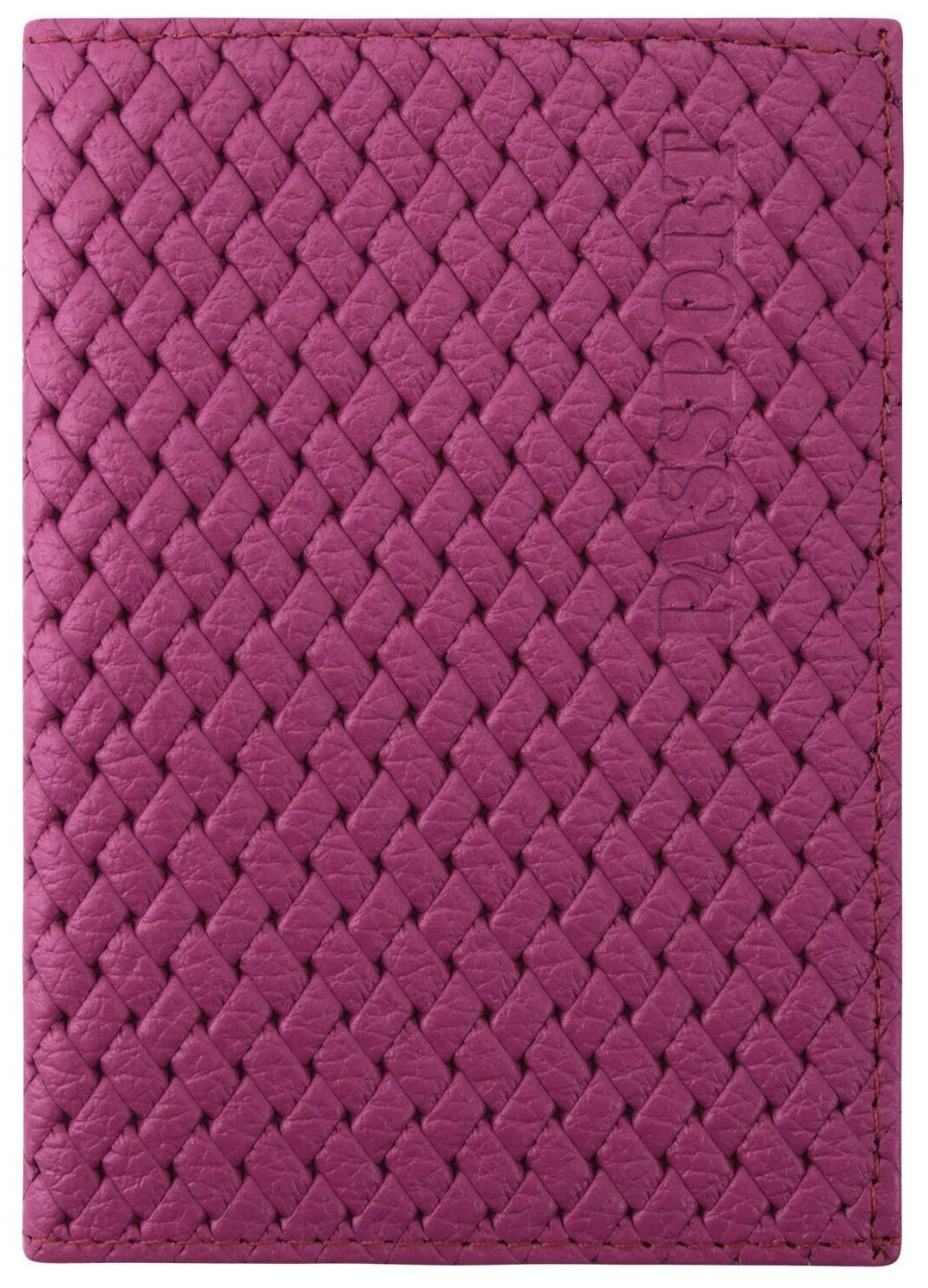 Обложка для паспорта STAFF 237203, натуральная кожа, розовый - фотография № 1