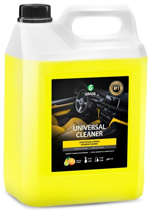 Очиститель салона GRASS Universal cleaner канистра 5.4 кг.