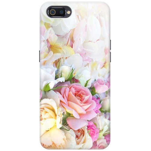 фото Re:paчехол - накладка artcolor для oppo a1k / realme c2 с принтом "нежные розы"