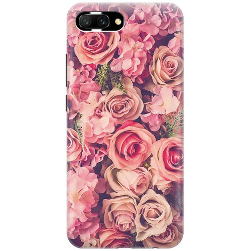фото Re:paчехол - накладка artcolor для honor 10 с принтом "розовый куст"