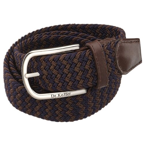 фото Ремень dr.koffer r04001100-179, синий/коричневый, 100 см