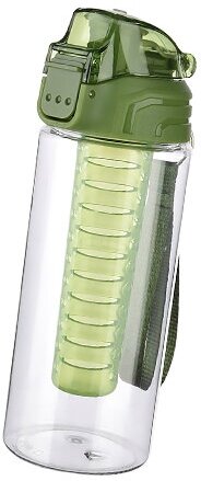 Стильная бутылка для воды Cascada Detox 0,5 л зеленого цвета - фотография № 2