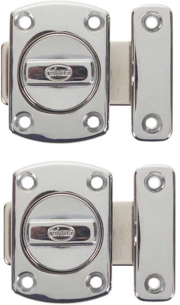 Задвижка механическая Amig Модель 388-30, 30х42 мм, сталь, цвет хром - фото №5