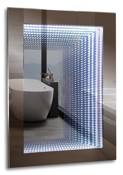 фото Зеркало Azario Галактика 600*800мм LED подсветка, выключатель-датчик на движение ФР-00001420