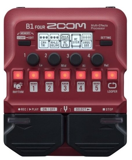 ZOOM B1 FOUR Процессор эффектов для бас-гитар