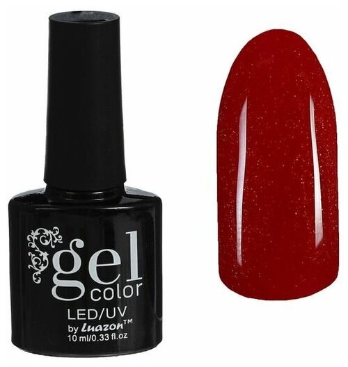 Luazon гель-лак для ногтей Gel color, 10 мл, 36 г, В2-087 красный