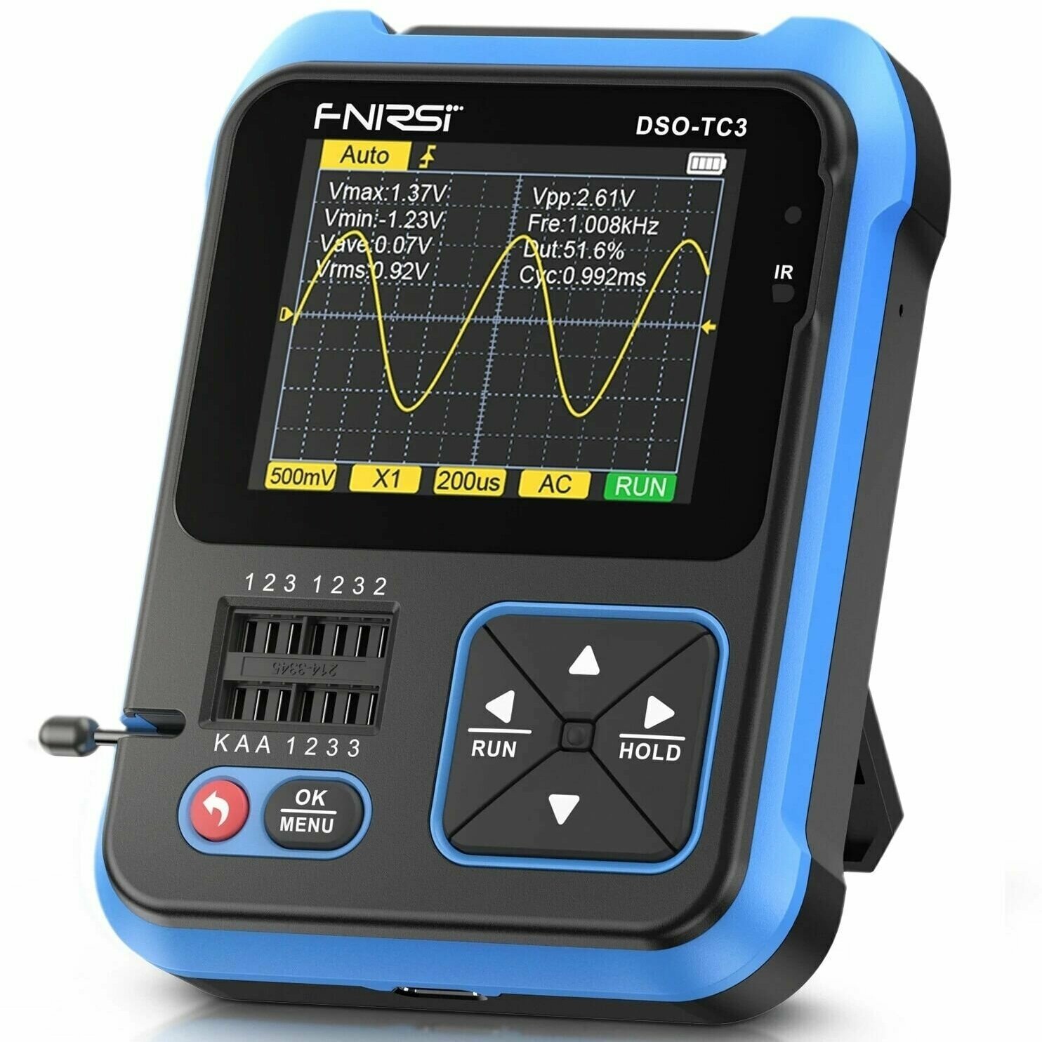 Осциллограф+тестер компонентов LCR Fnirsi DSO-TC3 2.4" Type-C Li-pol 1500mAh