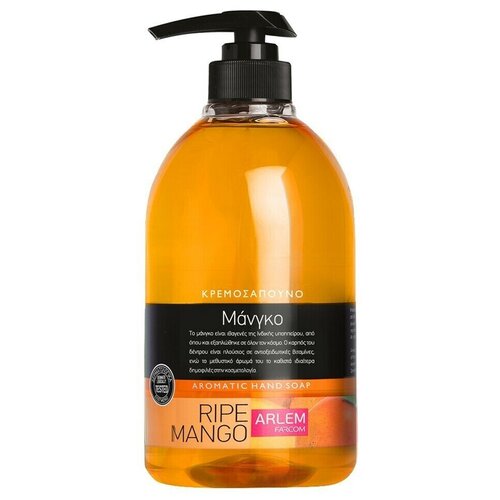 Жидкое мыло манго ARLEM, Греция, пластеклянная бут, 1 л