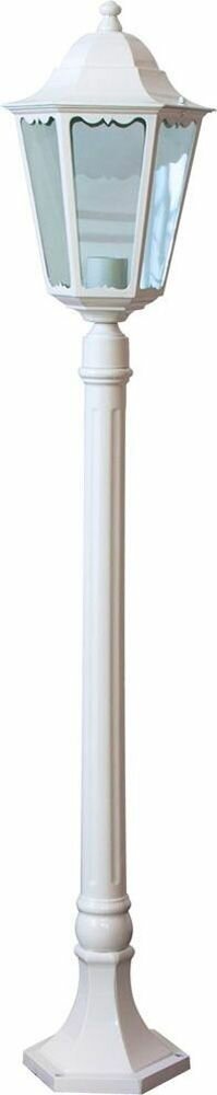 Садово-парковый светильник Feron 6210 11075, E27, 100 Вт, цвет арматуры: белый, цвет плафона бесцветный