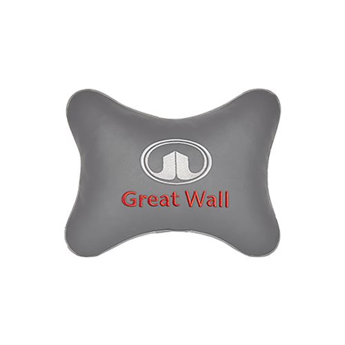 фото Подушка на подголовник экокожа l.grey great wall vital technologies
