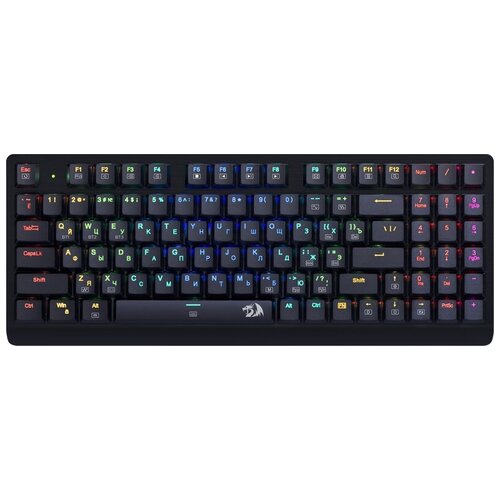 Клавиатура беспроводная Redragon Dragonwarrior RGB тонкая 94клавиш б п 70520 670000₽