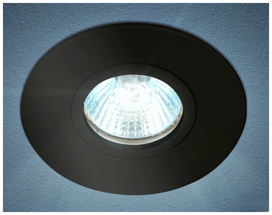 Встраиваемый светильник алюминиевый ЭРА KL83 BK MR16/GU5.3 черный - фотография № 4