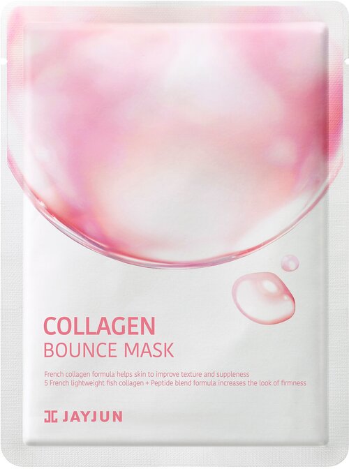 JAYJUN Collagen Bounce Mask Маска тканевая для лица с коллагеном, увлажняющая, 23 мл