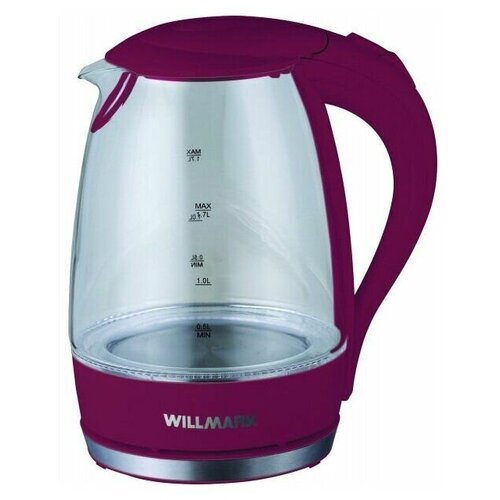 Электрочайник WILLMARK WEK-1708G Бордовый 252000₽