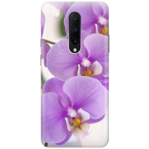фото Gosso ультратонкий силиконовый чехол-накладка для oneplus 7 pro с принтом "сиреневые орхидеи"