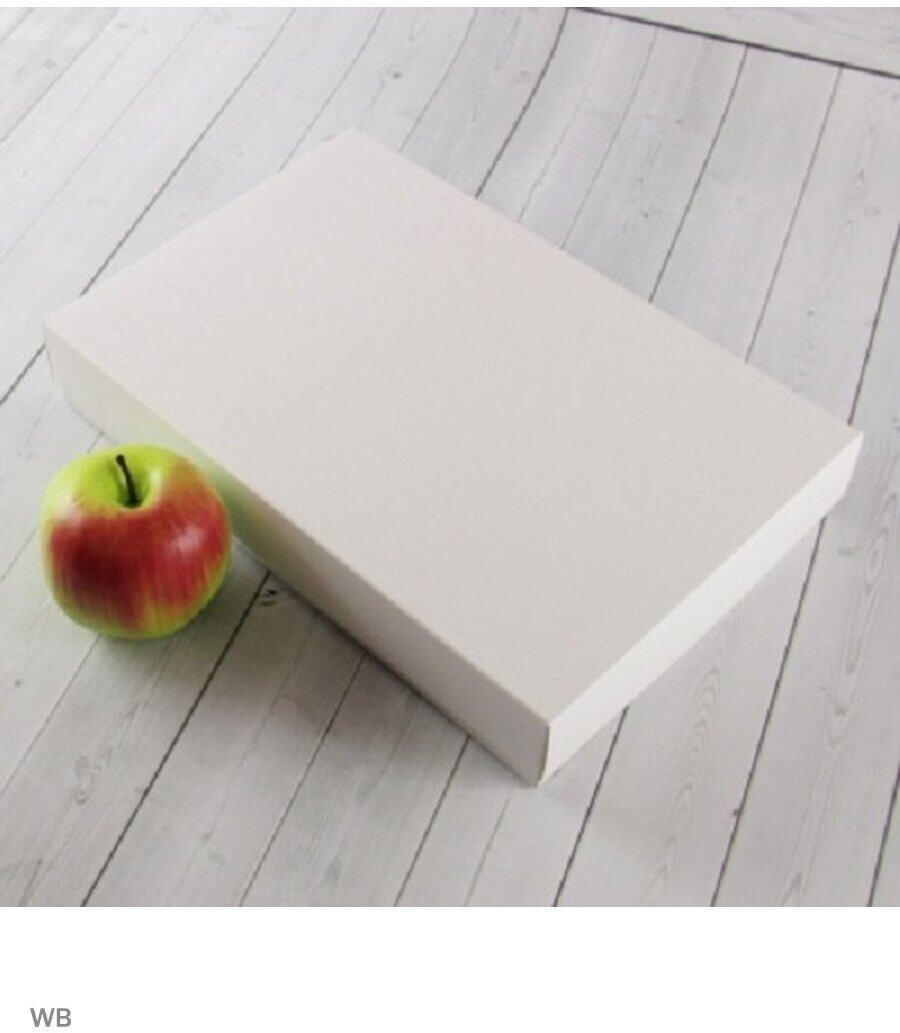 Коробка 30x5x20 белая картон (крышка-дно) - 1шт.