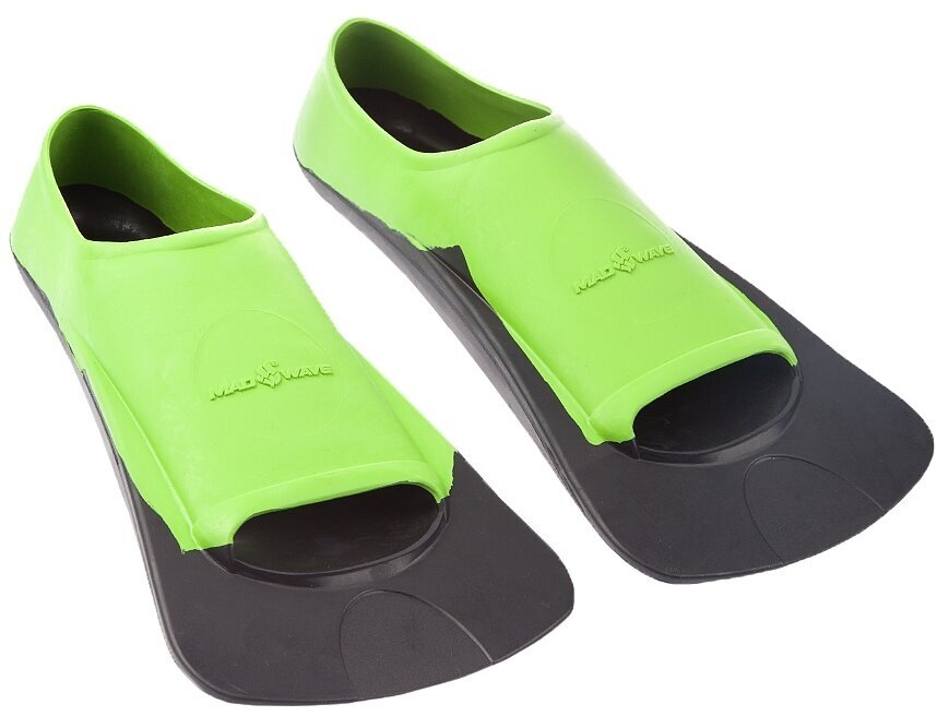 Ласты MADWAVE Fins Training II Rubber, 42-44, Green/Black Mad Wave - фото №2