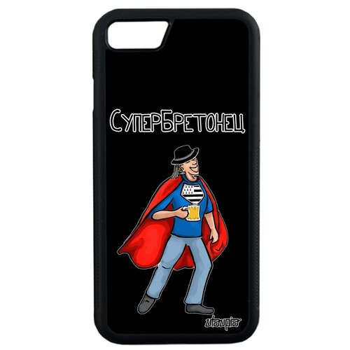 фото Чехол для мобильного apple iphone se 2020, "супербретонец" бретань шутка utaupia