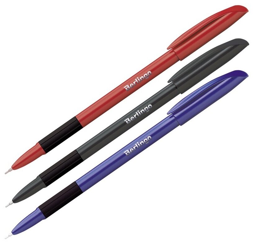 Ручка шариковая Berlingo "Metallic Pro" синяя, 0,7 мм (CBp_70753)