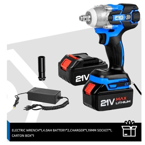 Гайковерт PROSTORMER 21В 4Ач PTET00202A 2АКБ 969000₽