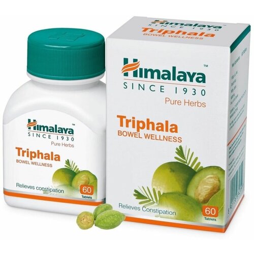 Трифала "Triphala" 60 tabs, Himalaya для очищения от шлаков и токсинов, 60 таб, Гималая, (abboo)