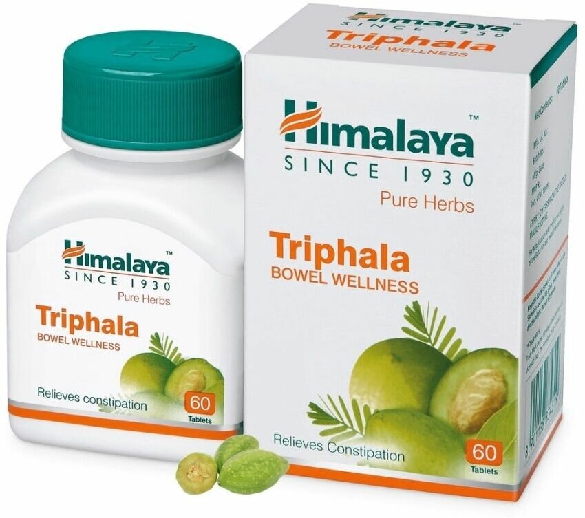 Трифала "Triphala" 60 tabs Himalaya для очищения от шлаков и токсинов 60 таб Гималая (abboo)