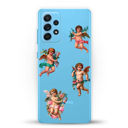 фото Силиконовый чехол ангелочки на samsung galaxy a52 andy & paul