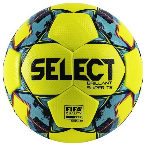 фото Футбольный мяч select brillant super tb fifa 810316 желтый/синий/красный 5