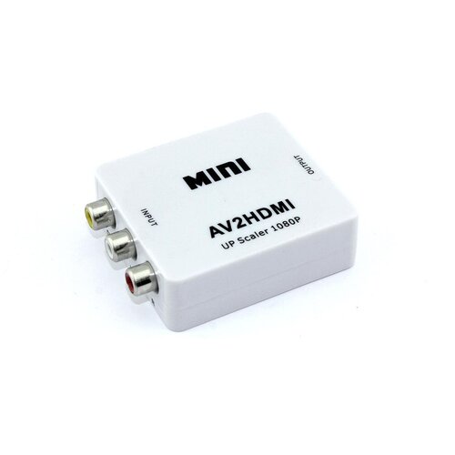 Переходник с AV (тюльпаны) на HDMI конвертер av тюльпан to hdmi espada edh26 преобразователь аналоговый сигнал в цифровой сигнал converter composite video audio r l 1080p hdcp 3 rca cvbs signal to hdmi