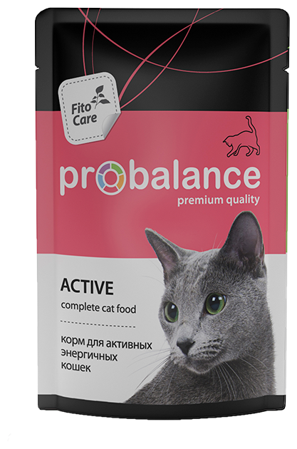 PROBALANCE Active Корм для кошек Активных 85г 25шт