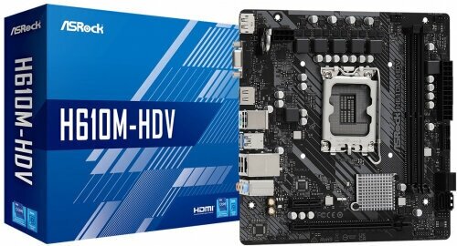 Материнская плата Asrock H610M-HDV (LGA1700, mATX)