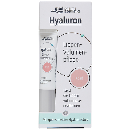 Medipharma Cosmetics Hyaluron Бальзам для объема губ розовый, 7 мл 1 шт