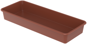 Ящик для рассады, 53 × 21.5 × 7.2 см, 7.5 л, терракотовый