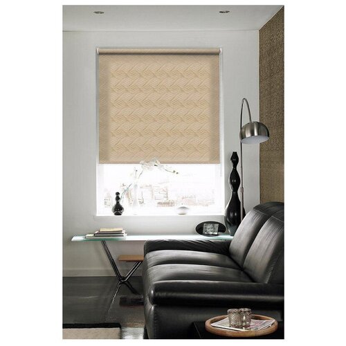 фото Рулонная штора эскар миниролло дарси (коричневый), 52х160 см