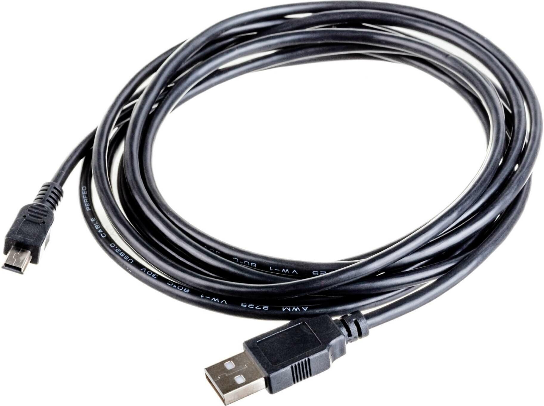 Кабель Perfeo USB2.0 A вилка - Mini USB вилка, длина 1 м. (U4301) - фото №3