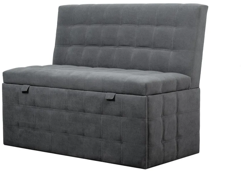 Прямой диван Темпо BONMEBEL Ловерс серый, механизм Нераскладной, 102х56х80 см