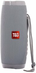 Портативная акустика T&G TG157 CN, 10 Вт, серый