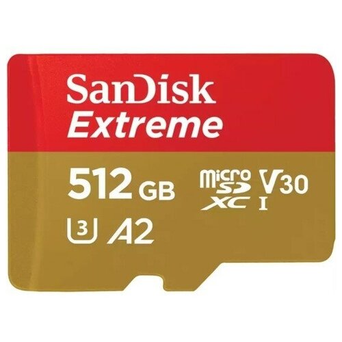 SD карта Sandisk Extreme SDSQXAV-512G-GN6MN карта памяти sandisk micro sdxc extreme 512gb без адаптера sdsqxav 512g