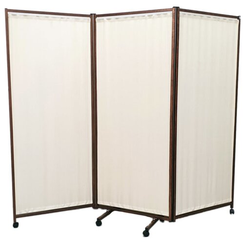 Ширма перегородка 3-секционная Рукомфорт бежевая