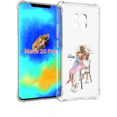 Чехол задняя панель накладка бампер MyPads Super-family для Huawei Mate 20 Pro/Mate 20 RS 6.39