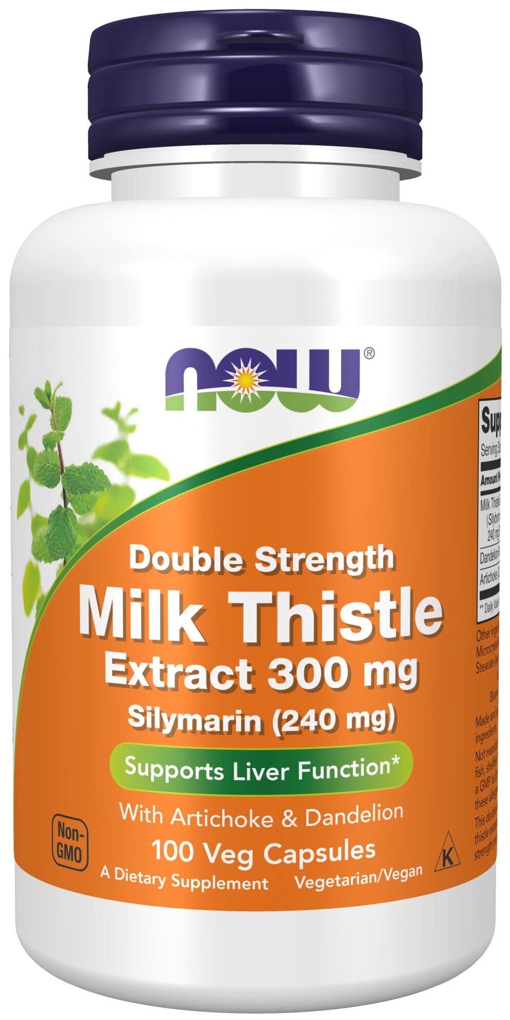 Milk Thistle Extract Silymarin вег. капс., 300 мг, 200 г, 100 шт.