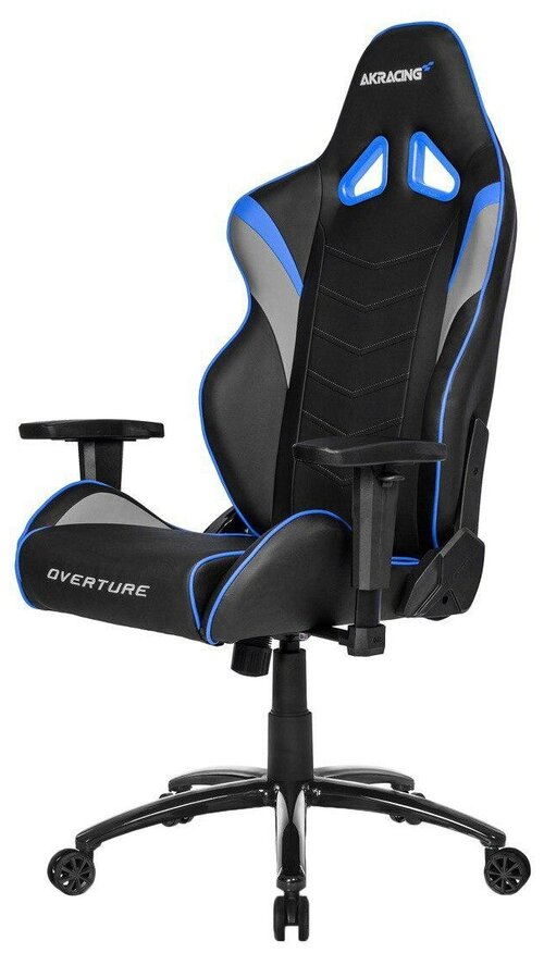 Компьютерное кресло AKRACING Overture игровое, обивка: искусственная кожа, цвет: синий