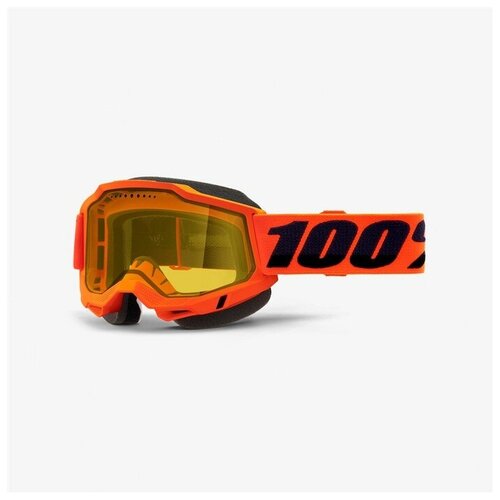 Очки 100% Accuri 2 Snowmobile Goggle Neon Orange /Yellow Vented Dual Lens (50223-608-05)