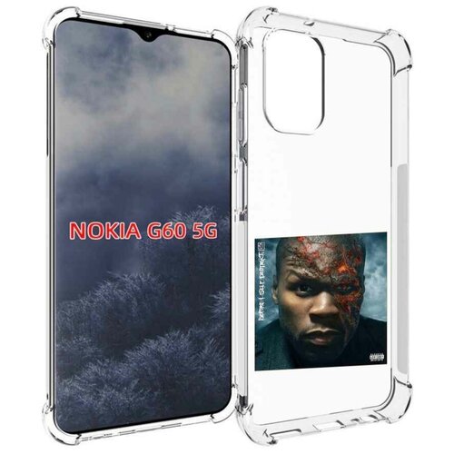 Чехол MyPads 50 Cent - Before I Self Destruct мужской для Nokia G60 5G задняя-панель-накладка-бампер