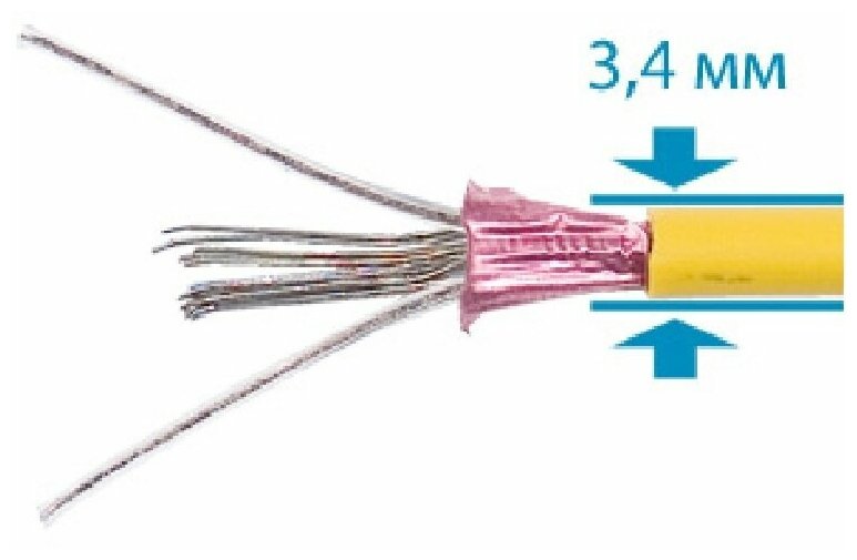 Греющий кабель, Energy, Cable 1200Вт, 12 м2, длина кабеля 68.9 м - фотография № 5